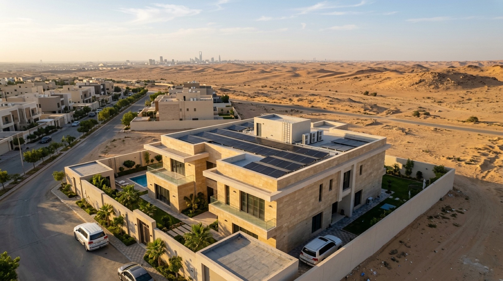 Residential rooftop installation MENA